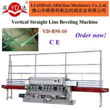 Eficacia alta calidad funcionamiento estable y Simple operación Vertical recta línea máquina que bisela de cristal